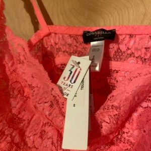 Cosabella Never Say Never Neon Rose babydoll size SP